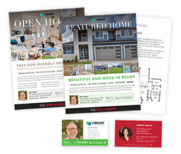 Marketing materials to help realtors and agents sell new construction homes.